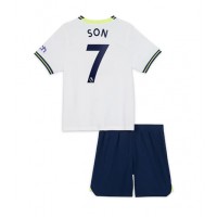 Tottenham Hotspur Son Heung-min #7 Hjemmebanesæt Børn 2022-23 Kortærmet (+ Korte bukser)